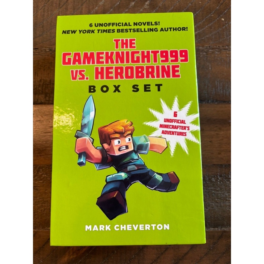 Mark Cheverton Gameknight999 vs Herobrine Box Set 6 Books Green Minecraft-Style